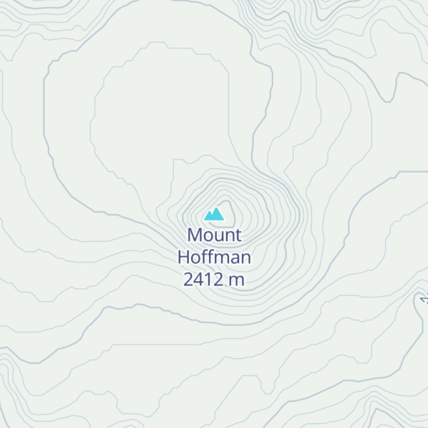 Map of Mount Hoffman