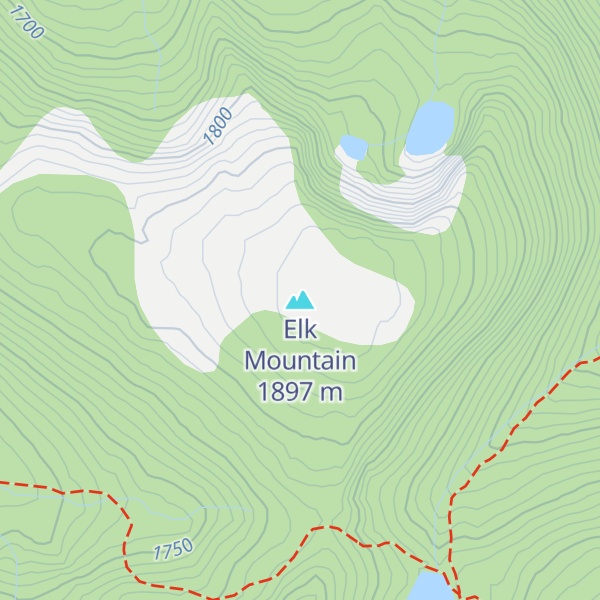 Map of Elk Mountain