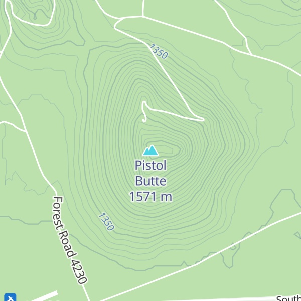 Map of Pistol Butte