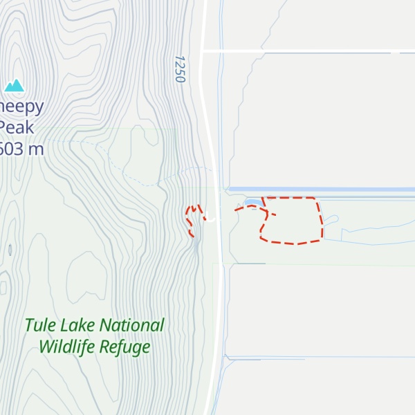 Map of Lower Klamath NWR Visitor Center