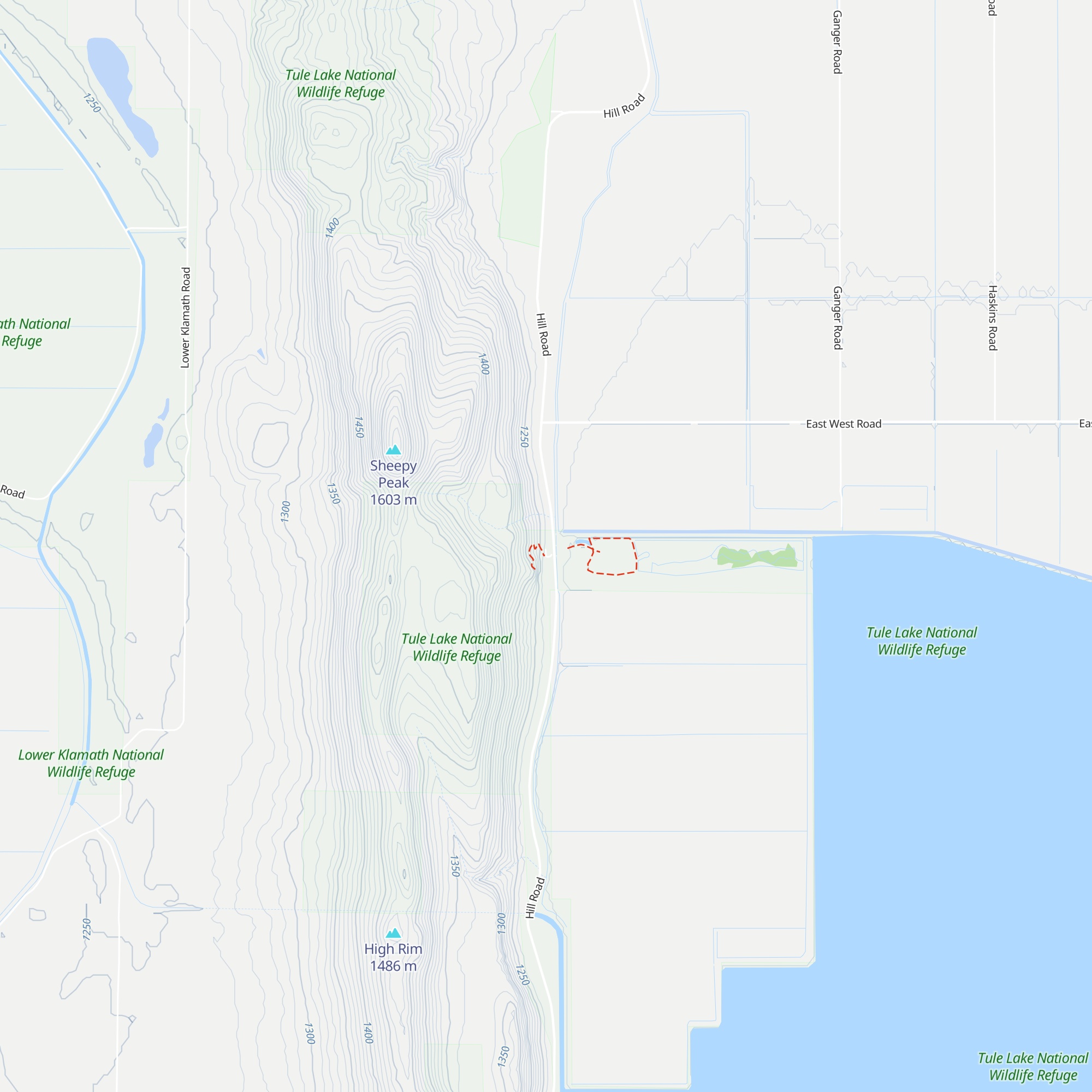 Lower Klamath NWR Visitor Center map