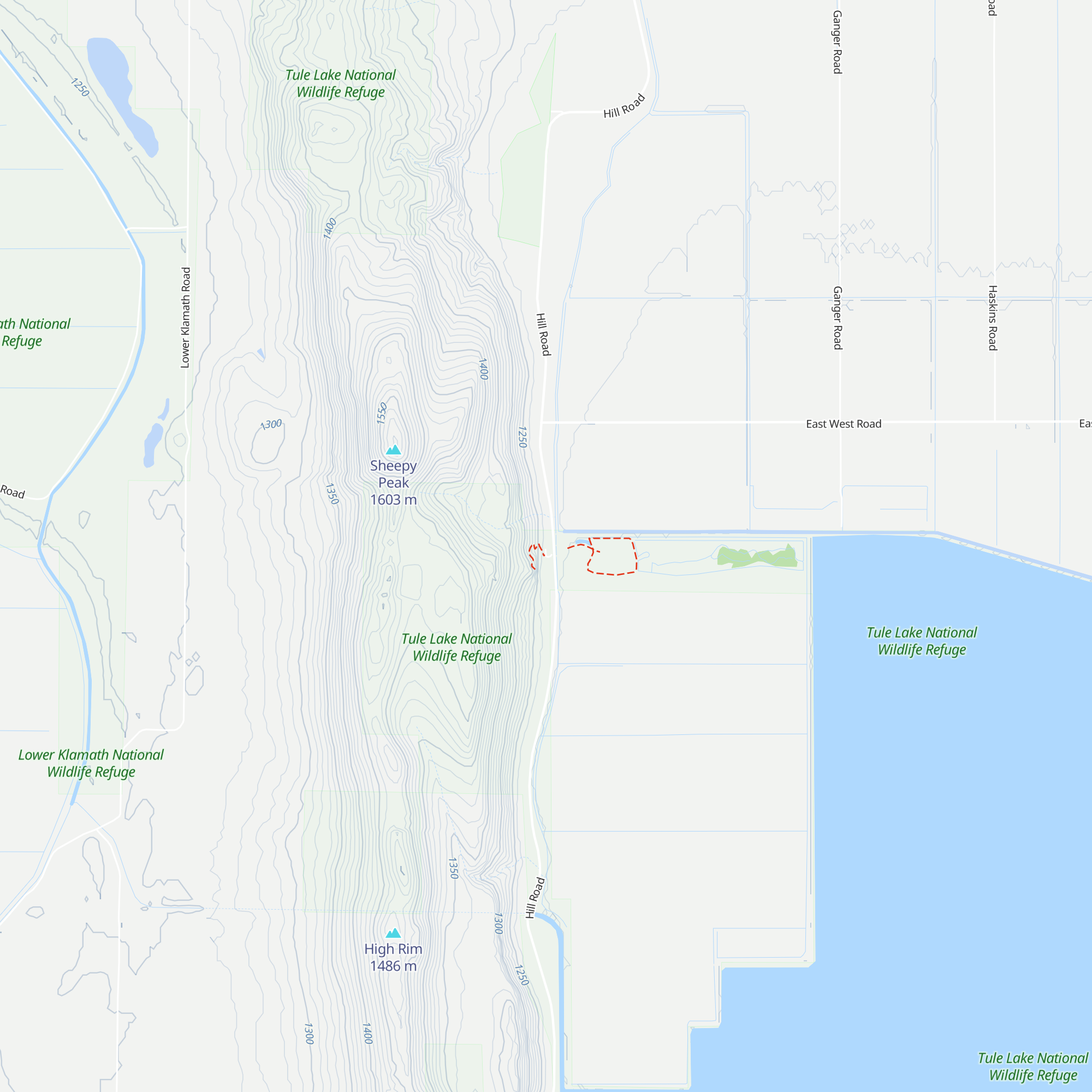 Lower Klamath NWR Visitor Center map