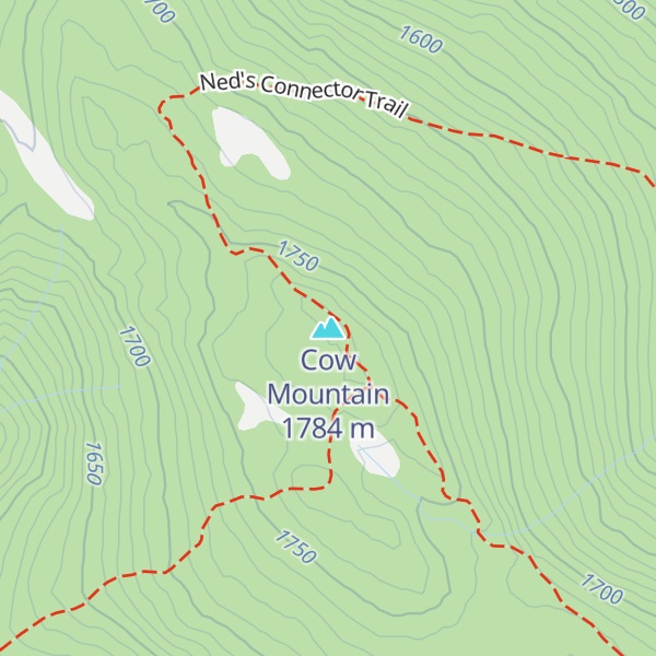 Map of Cow Mountain