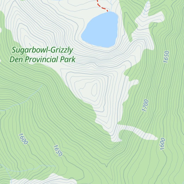 Map of Raven Peak