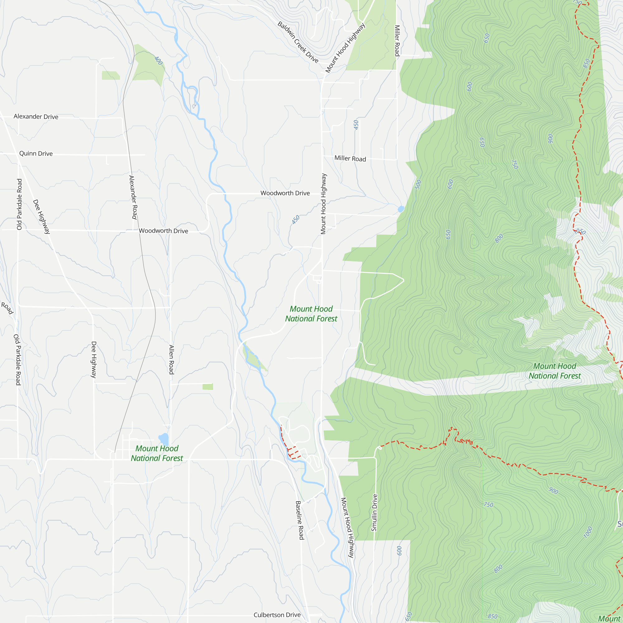Hood River Ranger Station map