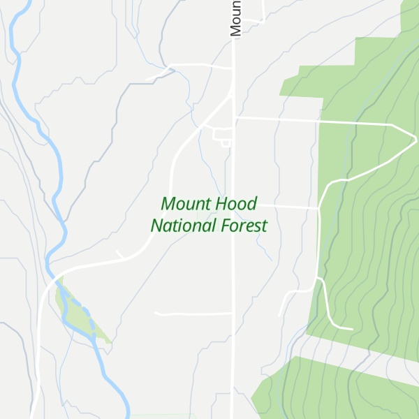 Map of Hood River Ranger Station
