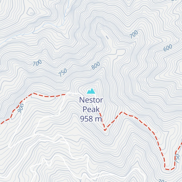Map of Nestor Peak