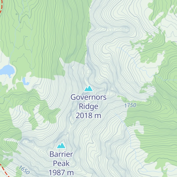 Map of Governors Ridge