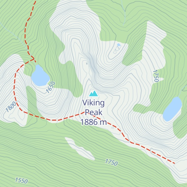 Map of Viking Peak