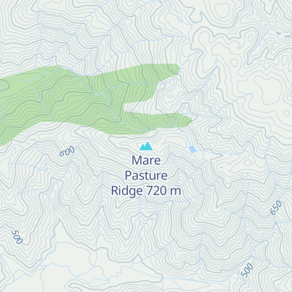 Map of Mare Pasture Ridge