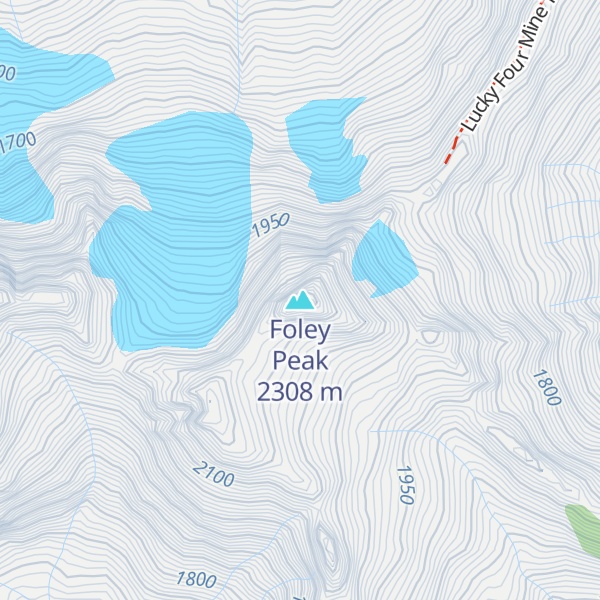 Map of Foley Peak