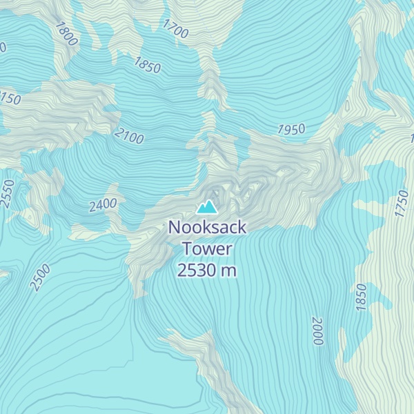 Map of Nooksack Tower