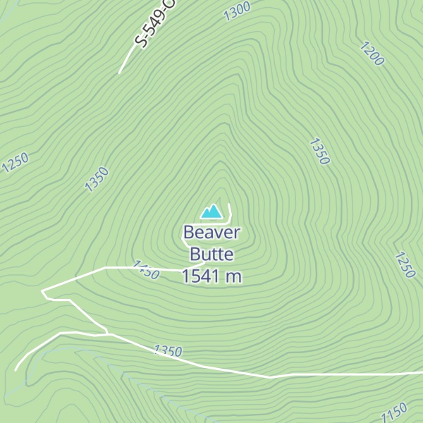 Map of Beaver Butte
