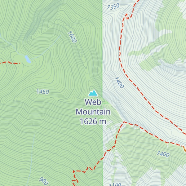 Map of Web Mountain