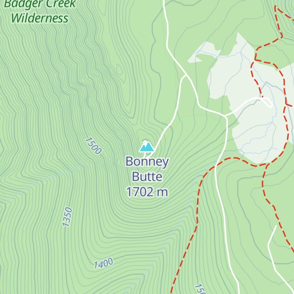 Map of Bonney Butte