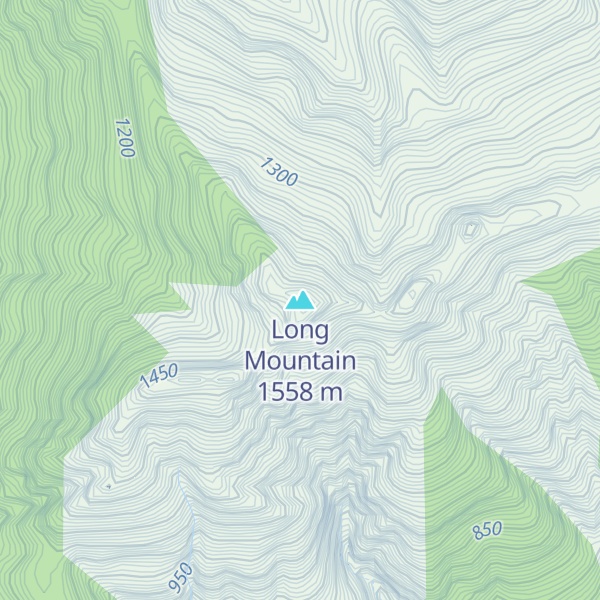 Map of Long Mountain