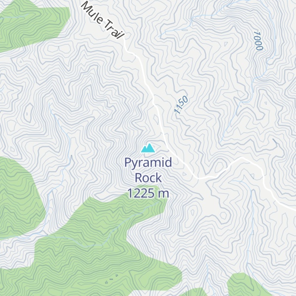Map of Pyramid Rock