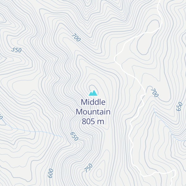 Map of Middle Mountain