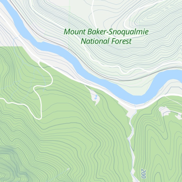 Map of Mt. Index Cabin