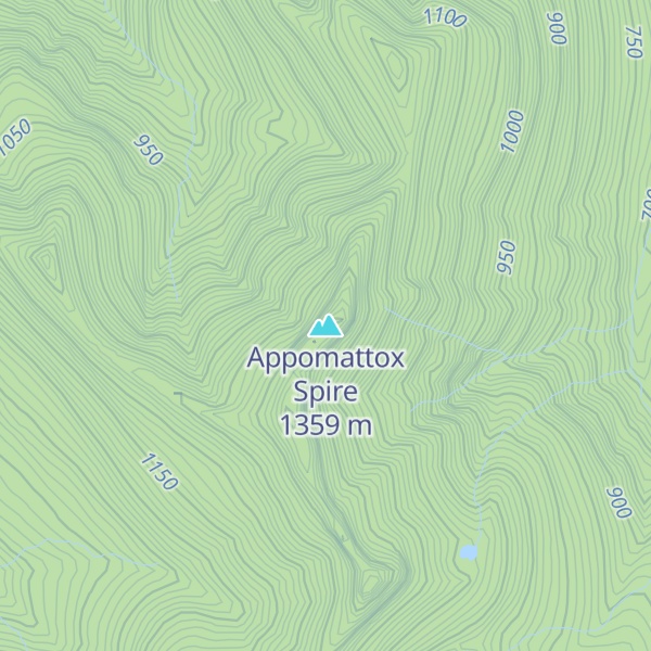Map of Appomattox Spire