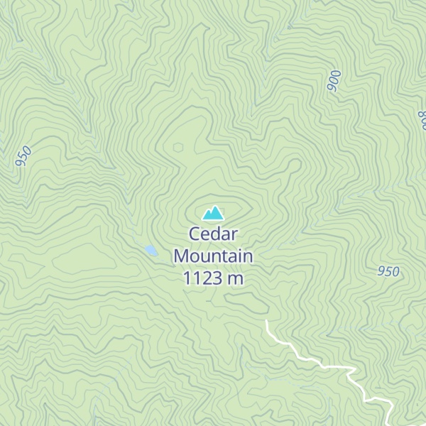 Map of Cedar Mountain