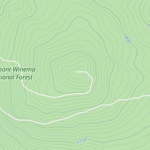 Map of Sugarpine Mountain