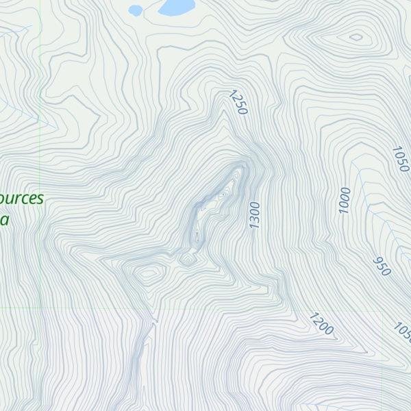 Map of Bessemer Mountain