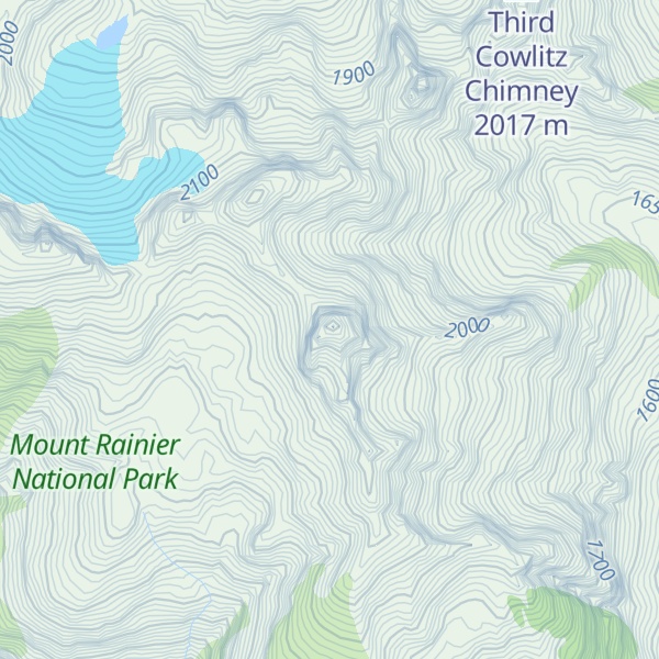 Map of Main Cowlitz Chimney