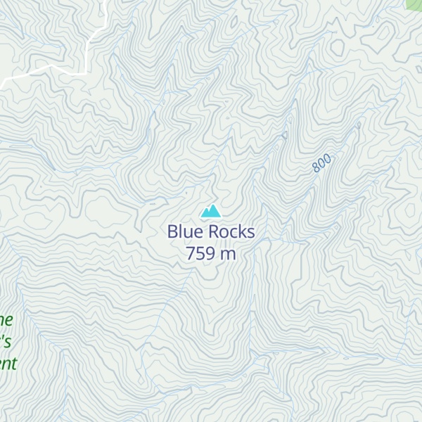 Map of Blue Rocks