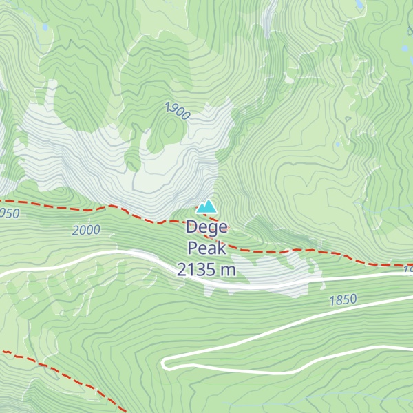 Map of Dege Peak