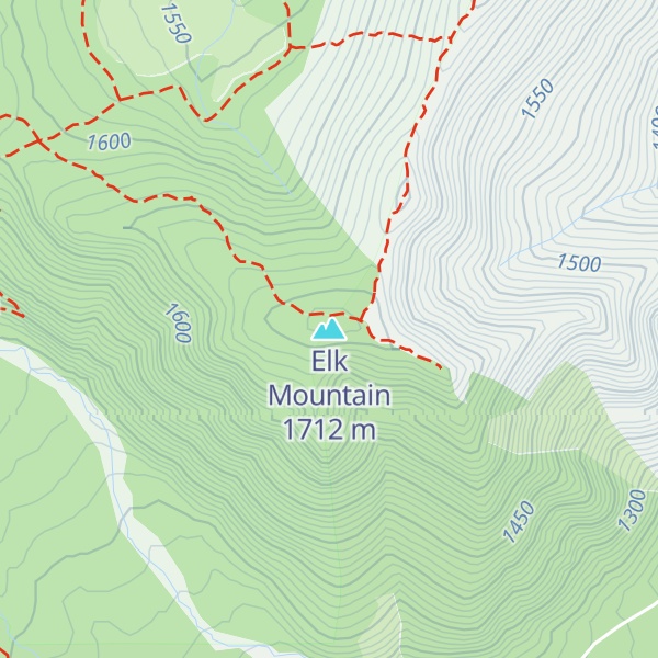 Map of Elk Mountain