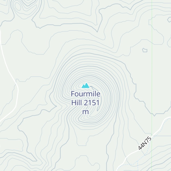 Map of Fourmile Hill