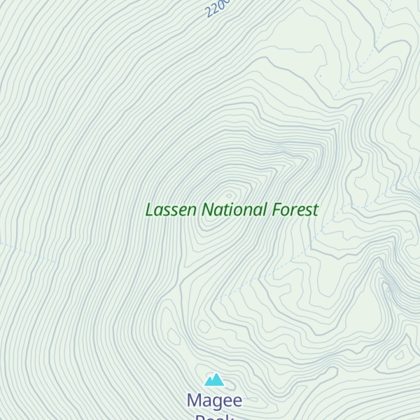 Map of Crater Peak