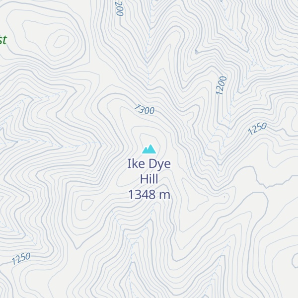 Map of Ike Dye Hill