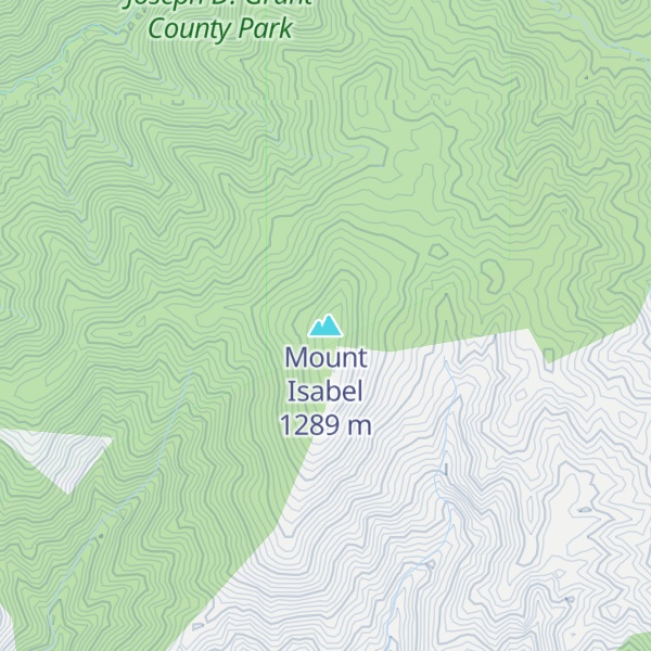 Map of Mount Isabel