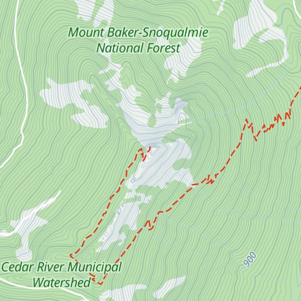 Map of McClellan Butte