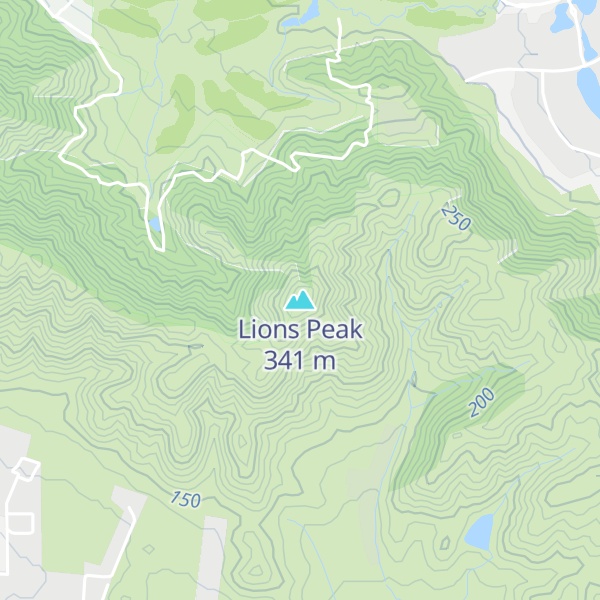 Map of Lions Peak