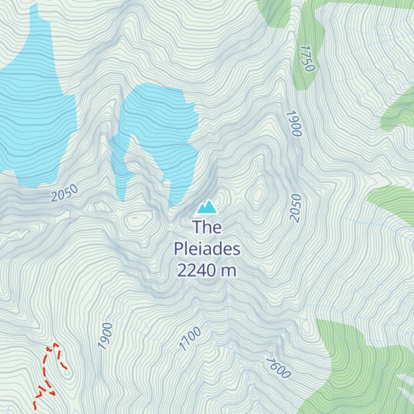 Map of The Pleiades