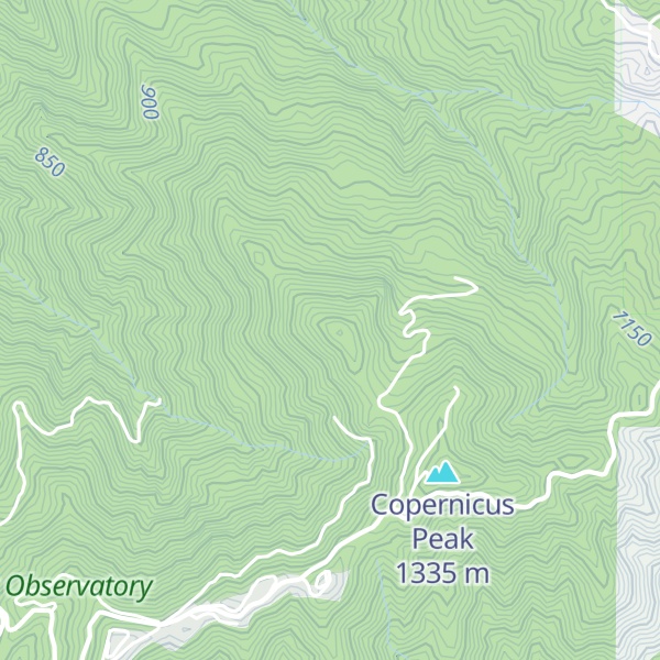 Map of Galileo Peak