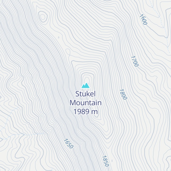 Map of Stukel Mountain