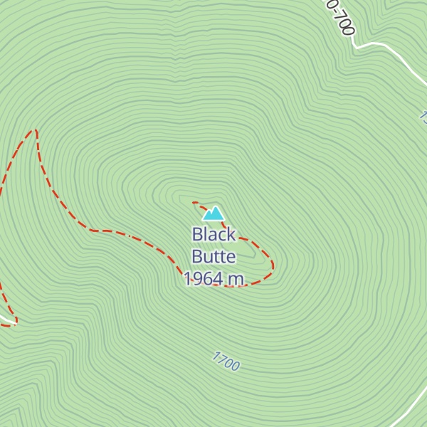 Map of Black Butte