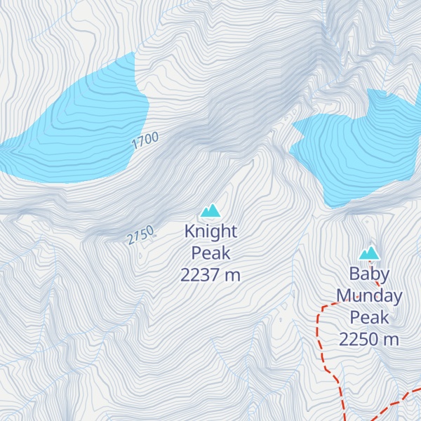 Map of Knight Peak