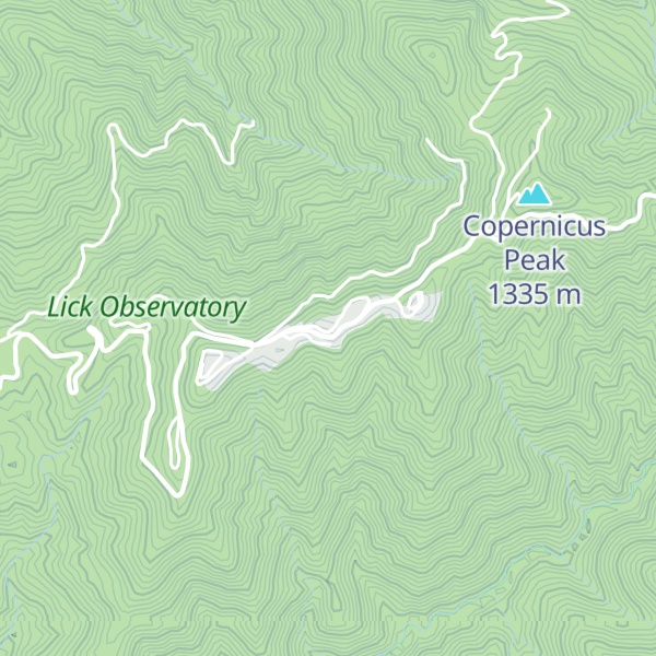 Map of Tycho Brahe Peak