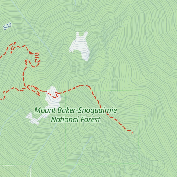 Map of Mailbox Peak