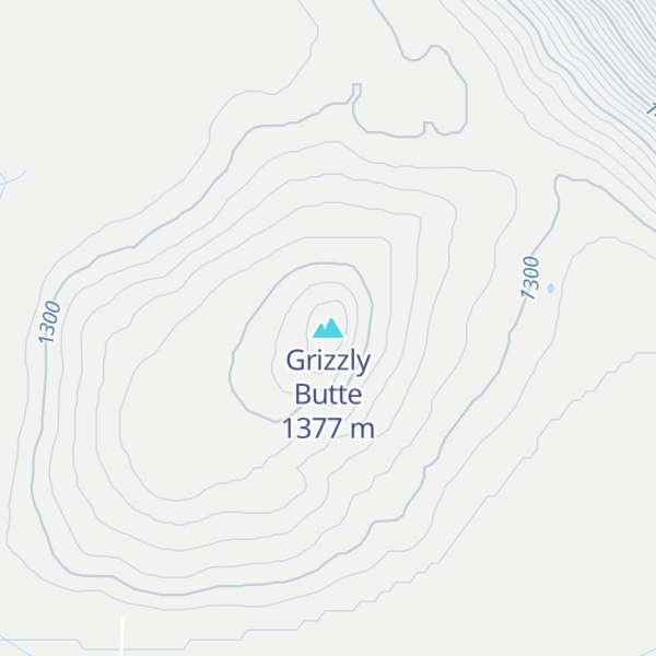 Map of Grizzly Butte