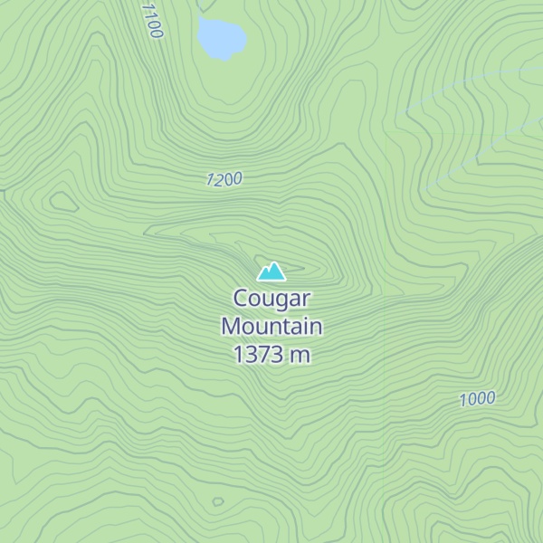 Map of Cougar Mountain