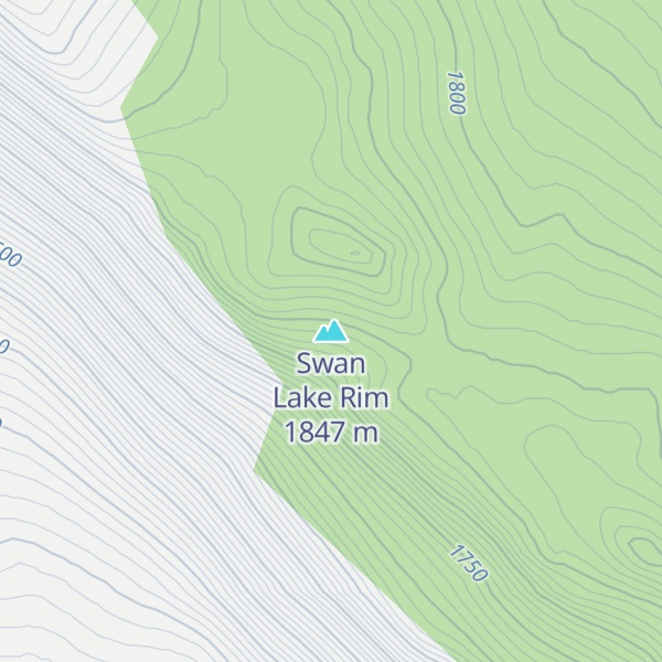 Map of Swan Lake Rim