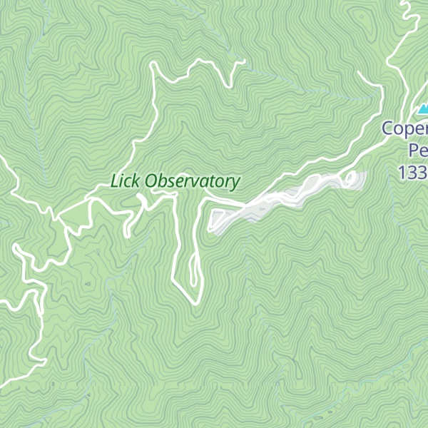 Map of Observatory Peak