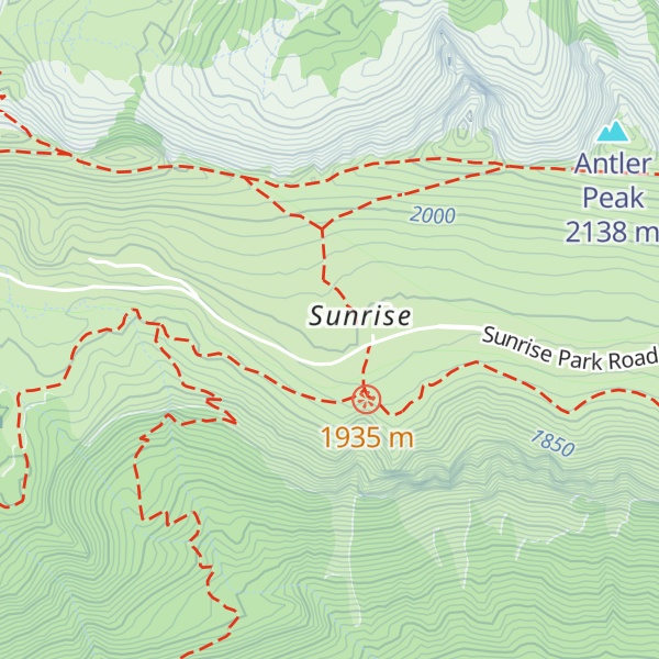 Map of Sunrise Visitor Center