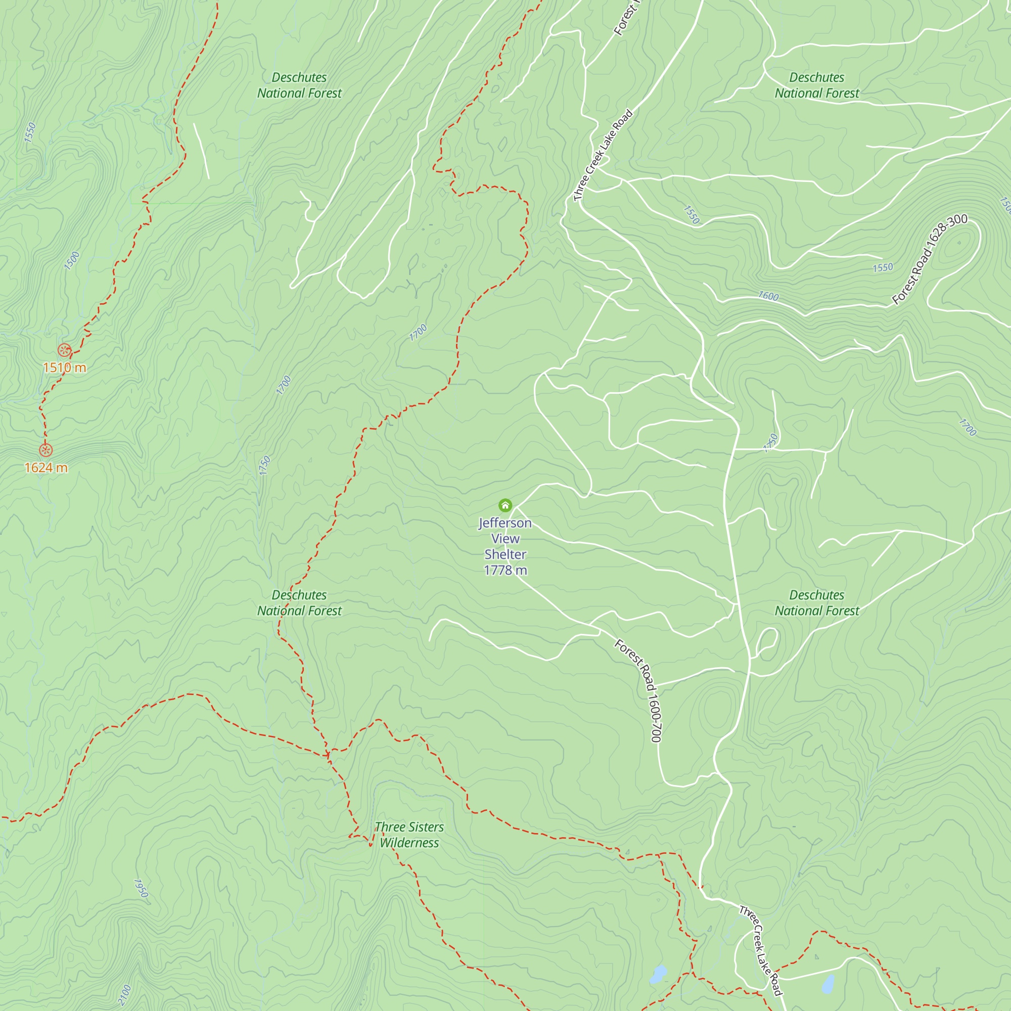 Jefferson View Shelter map